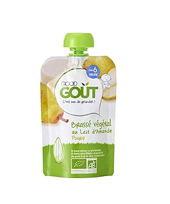 Good Goût Brassé Lait d'Amande Poire Bio Dès 6 Mois - Pack de 10