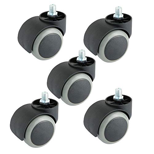 Preisvergleich Produktbild Rollen für Drehstühle, harte Ersatzrollen für Teppichboden,Ersatzrollen für Bürostuhl