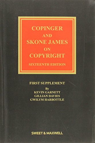 Copinger & Skone James on Copyright (1st Supplement)