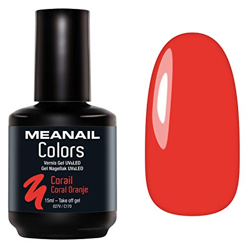 Esmaltes de Uñas Gel UV LED Esmaltes Semipermanente Laca Soak Off Gel Nail Polish Pintauñas Ideal Base y Top Coat Para Manicura y Pedicura Meanail Colors
