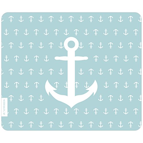 JUNIWORDS Mousepad / Mauspad mit Motiv „Anker mint“ – ideales Geschenk zum Geburtstag, Weihnachten u.v.m. - 2
