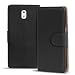 Produktbild Nokia 3 Tasche Bookstyle Schwarz, PU LEDER Hülle Schwarz, Handyhülle 3 Flip Case Wallet, Booklet Cover Brieftasche Etui Schutzhülle mit Kartenfächer, Nokia 3 (5,0 Zoll (12,7 cm)