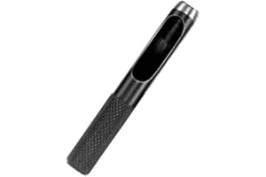 AOKTORKIT 8 mm Round Hole Punch, Hollow Cutter High Carbon Steel Leather Punch Tools for Paper Plastics Canvas Belt Bags DIY Making
