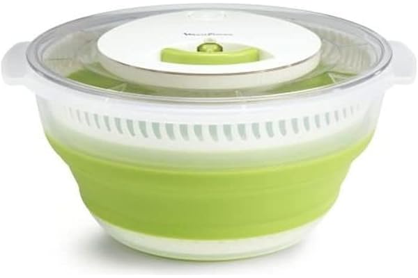 Moulinex Essoreuse à salade rétractable 4 L, Vert