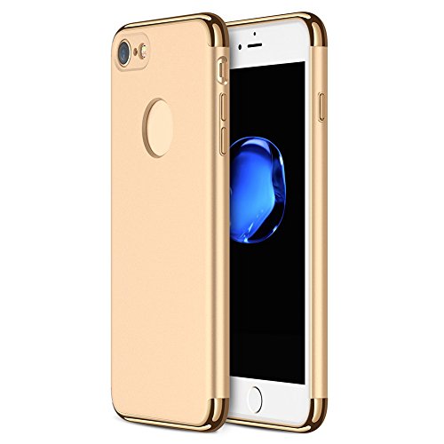Hosaire Funda iPhone 7 3 en 1 Anti-Scratch Anti-huella dactilar a prueba de choque Marco Electroplate con superficie antideslizante cubierta Excelente agarre el caso para el iPhone 7 oro reviews Hosaire Funda iPhone 7 3 en 1 Anti-Scratch Anti-huella dactilar a prueba de choque Marco Electroplate con superficie antideslizante cubierta Excelente agarre el caso para el iPhone 7 oro