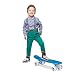 Produktbild Relaxdays Skateboard LED-Beleuchtung, Kinder Mini Cruiser 22 Zoll, ABEC 7 Alu-Trucks, Gummi Wheels, blau