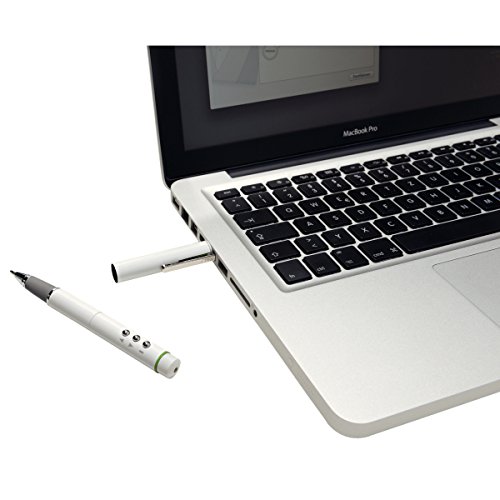 Leitz, Presenter mit Schreibfunktion und Laserpointer, Stylus, Messing / Kunststoff, Inkl. 3 Knopfzellenbatterien, Complete, Weiß, 64770001 - 8