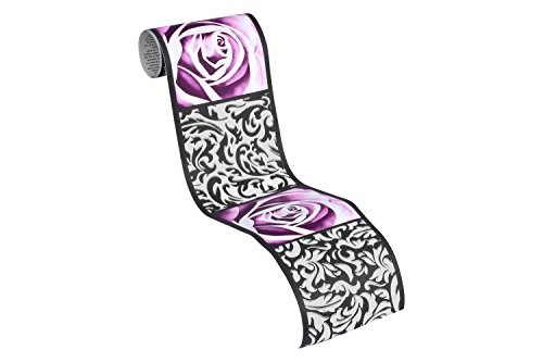 A.S. Création selbstklebende Bordüre Only Borders 9 Borte schwarz lila 901910 - 2