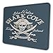 Produktbild Spiel-Mausunterlage Retro Piraten-Haifisch-Bucht Tortuga-Insel-Rechteck-rutschfeste Gummimausunterlagen Mousepad Matte für Büro/Computer/Laptop