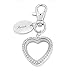 Produktbild Friends Gravur Floating Charm Herz Medaillon Schlüsselanhänger – für Sie, personalisierbar, ideales Geschenk Q43