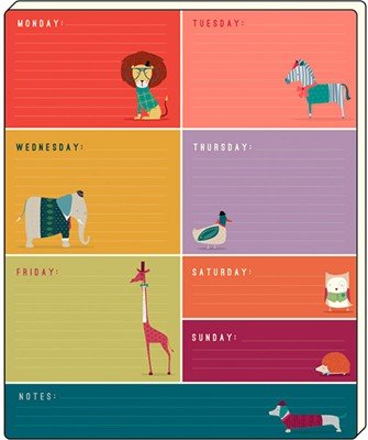 Download The Artfile Frank the Sausage Dog Range - Weekly Planner
