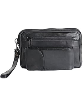 Handgelenktasche Herren Tasche Handtasche Echt Leder Geld Bag Umhängetasche #A#