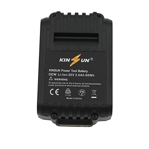 KINSUN Werkzeug Akku 20V Li-Ion 3.0Ah für Dewalt Akkuschrauber Schlagschrauber N123283, N123282, DCB201-2, DCB201, DCB200, DCB181-XJ, DCB181, DCB180 - 7