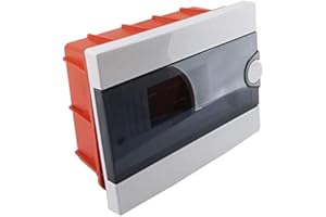 ELMARK Quadro elettrico centralino 9 moduli DIN box incasso oppure superficie scatola IP40 interruttori magnetotermici (Incasso)