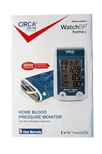 CIRCA 120/80 Premier Automatic Digital Blood Pressure Monitor. Internationally recommended for detection of irregular heartbeats and accurate measurement of blood pressure.