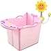 Produktbild JINRONG_xzp Faltbare Babybadewanne-tragbare Säuglingsmultifunktions-abnehmbare Badewanne/leichte und einfache Lagerung Duschbecken Sitzbadewannen