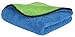 Produktbild Premium 720gsm Auto Microfaser Trockentuch Sehr Saugstark Flauschige mit Seidenband Eingefasst (40cmx40cm-Blue/green)