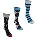 Produktbild Happy Socks Herren 3 Paar Socken Muster Blau Mehrfarbig Einheitsgröße