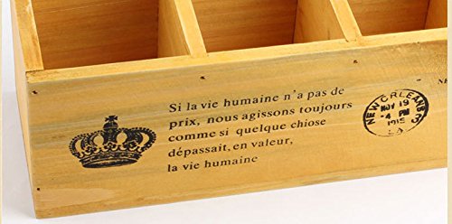 Cosanter 3 Compartimento Madera Escritorio Creativo Organizador de
Papeler a Soporte Dise o de Madera Caja de Creativo Sostenedor para
Escritorio Bol grafo Color Madera Original