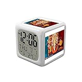 LED Alarm Colock 7 Colors Desk Gadget Alarm Digital Thermometer Night Cube Bright Home Decor 448.Lord Ganesha, Hindu God, Durga Puja, Kolkata, India.