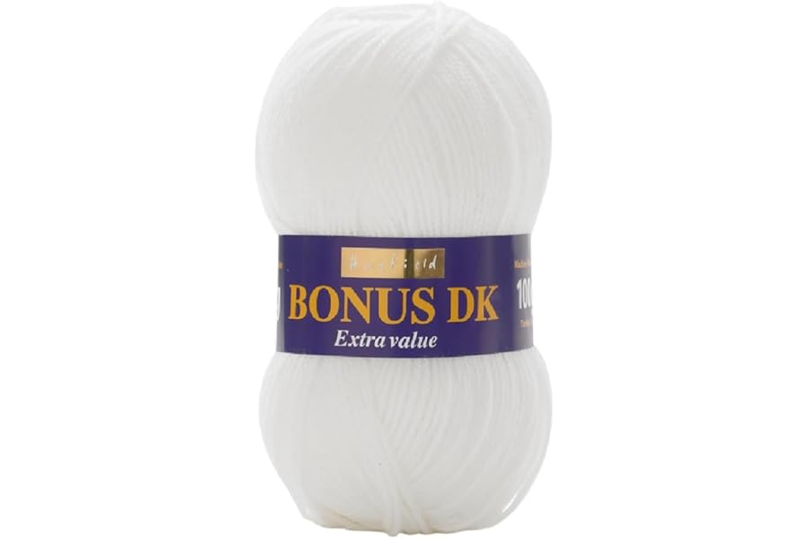 Sirdar Hayfield Bonus DK Double Knitting, White (961), 100g