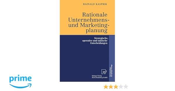 Rationale Unternehmens Und Marketingplanung Strategische - 