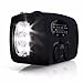 Produktbild OUTERDO Mini Tragbar Solar Ladegerät Radio Solarradio Mit Helle LED Taschenlampe Dynamo Radio AM / FM / WB Handy Notfall Powerbank Schwarz