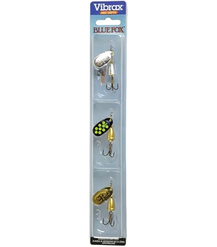 Blue Fox Super Vibrax – Esche Da Pesca Rotanti, Taglia 1, Colori Oro/Argento/Rame, Nuovo