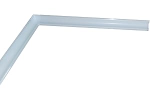 DIELLESHOPPING Kit profilo raccordo igienico bianco mt. 2,50 x 2 aste +2 angoli interni + tappi