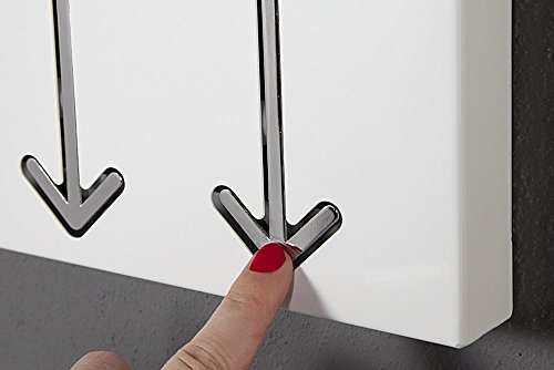 Design Wandgarderobe ARROW 3er weiss Garderobe - 7