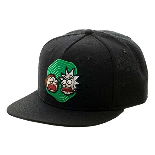 BioWorld - Sombrero snapback Rick and Morty para adultos, negro