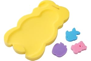 Eayoly Spugna da Bagno per Bambini - Tappetino da Doccia per Accogliente e Antiscivolo,Forniture per la Cura del Bambino Cuscino per Vasca da Bagno per per Ragazze Ragazzi Bambini