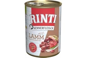 GENERISCH RINTI-Kennerfleisch Hundefutter 400g | alle Sorten u. freie Mengenwahl | Nassfutter | getreidefrei (Lamm)