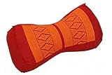 Kissen (30x15x10cm) mit Füllung aus Kapok, rot-orange. Kissen (30x15x10cm) mit Füllung aus Kapok, rot-orange.