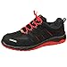 Produktbild ELTEN Maddox Black-Red Low ESD S3 Sicherheitsschuhe  Stahlkappe | Durchtritthemmung | Metallfrei | Lederfrei | WELLMAX-Sohle | Atmungsaktiv  Wasserabweisend  Außergewöhnliche Dämpfung (45)