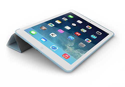 Khomo iPad Mini 1, 2, 3 Hülle Case Blau Hellblaues Gehäuse mit doppelten Schutz ultra dünn und leicht, Smart Cover – Dual Blue - 2