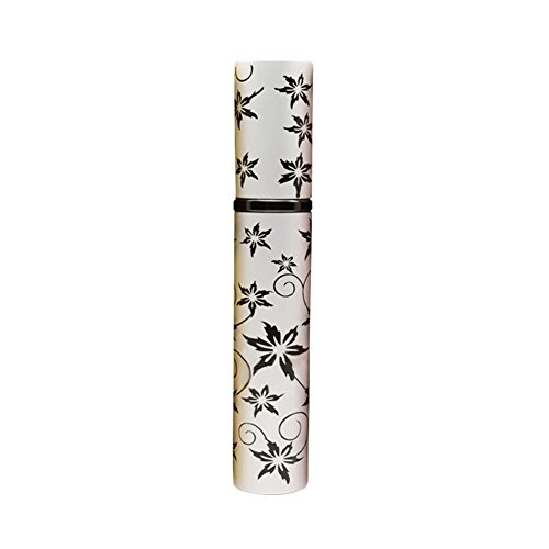 Tenflyer 8ML Flower Style Perfume Atomizer Refillable Mini Perfume Bottle Red/Blue/Purple/Sliver/Pink/Yellow (Silver)