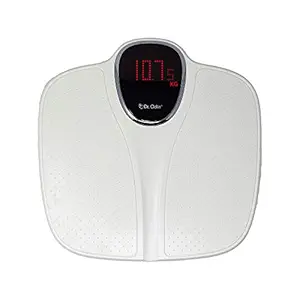 Dr. Odin Electronic Personal Digital Weighing Scale with Advanced 4 Sensor Technology, Auto On/Off and Error Indicator -White