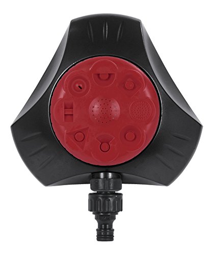 KREATOR KRTGR6541 Aluminium / ABS Sprinkler Wassersprinkler Rasensprenger Bewässerungssystem 8 Sprühfunktionen - 2