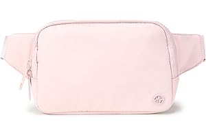 Everywhere Belt Bag Large 2L, Pander Waterproof Everywhere Fanny Pack Purse for Women and Men with Adjustable Strap. (Pink)