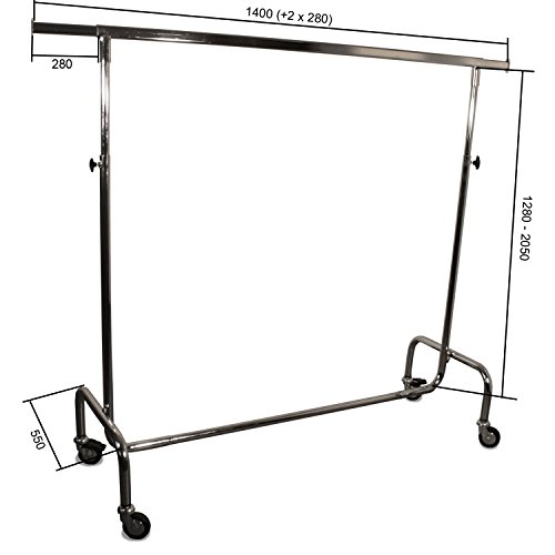 Mobiler Industriekleiderständer - 3
