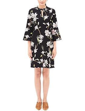 s.Oliver BLACK LABEL Damen Stretchkleid im Asia-Look