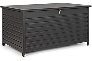 BIZZOTTO Baule Atlantic S Antracite con Ruote Esterno Giardino ARREDO Cuscini