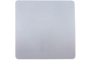 TRENDI SWITCH Trendi Artistic Modern Glossy Tactile Single Blanking Plate Silver ART-BLKSI