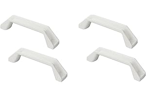 blntackle76 Set Wohnwagen Caravan Rangiergriff 2er oder 4er Set, 180 mm, Kunststoff, weiß, Anhänger Einstiegs-Hilfe, Griff (4 Stück Rangiergriffe)