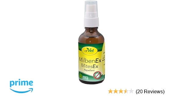 Cdvet Naturprodukte Milbenex 50 Ml Hundkatzepferd Befreit Das Fell Von Milben Hervorragender Sofortschutz Zusätzlich Schutz Vor Zecken