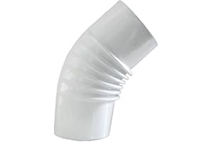 ALASPA Gomito Smalt. Bianco 45° Cm 12