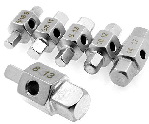 5x Öldienst Schlüssel Schrauben Set Öl Nüsse für alle Pkw ÖL Werkzeuge - 2