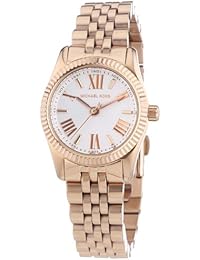 Michael Kors MK3230 Reloj de Cuarzo para Mujer, con Correa de Acero Inoxidable Chapado, Oro Rosa