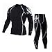 Produktbild Pants Herren,Binggong Mann Trainings Gamaschen Eignungs Sport Gymnastik laufende Schnell trocknende Hose hochwertige Yoga athletische Hosen Hemd-Klage Yoga-Set (Weiß, L)